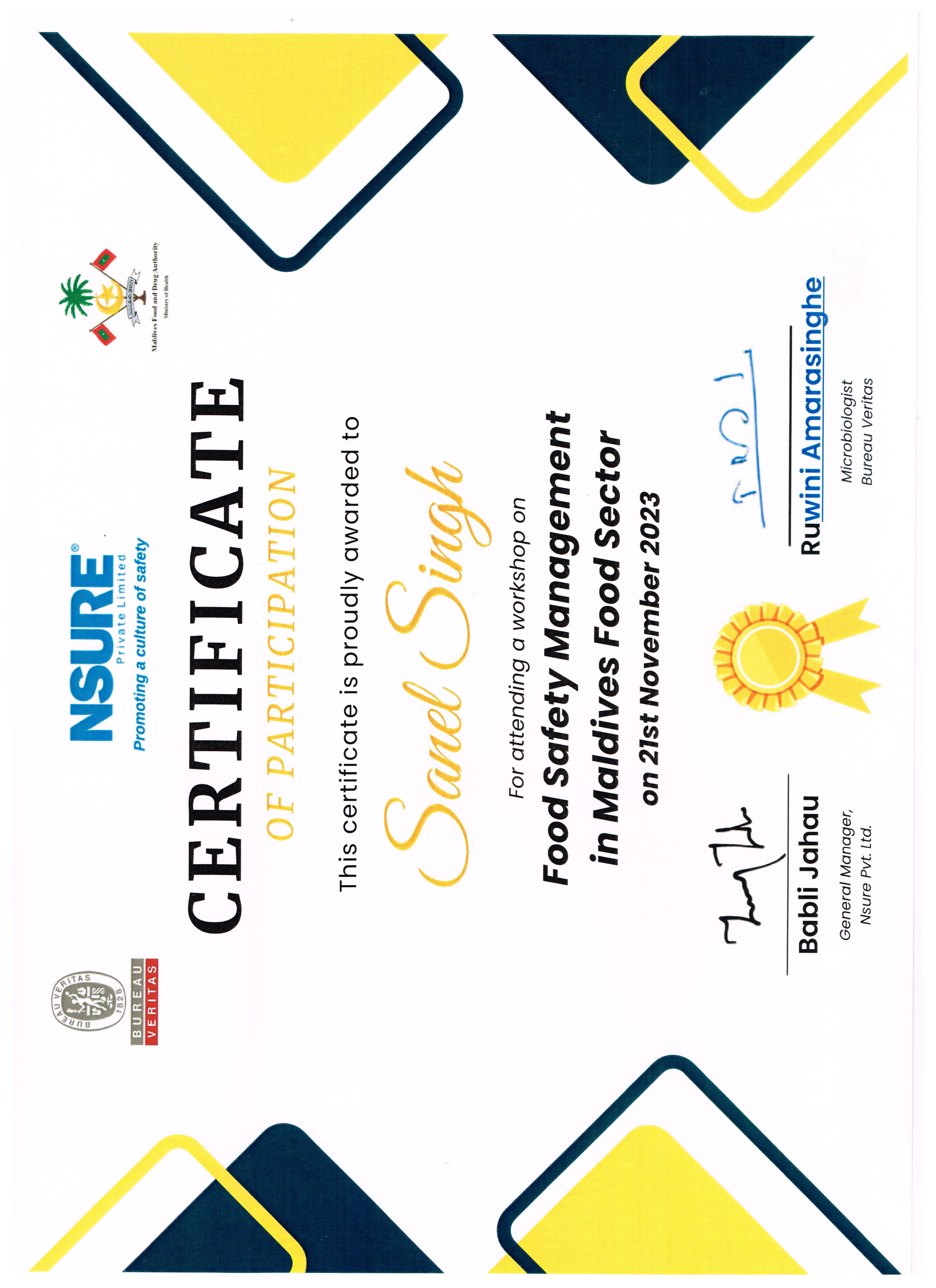 Certificate 3